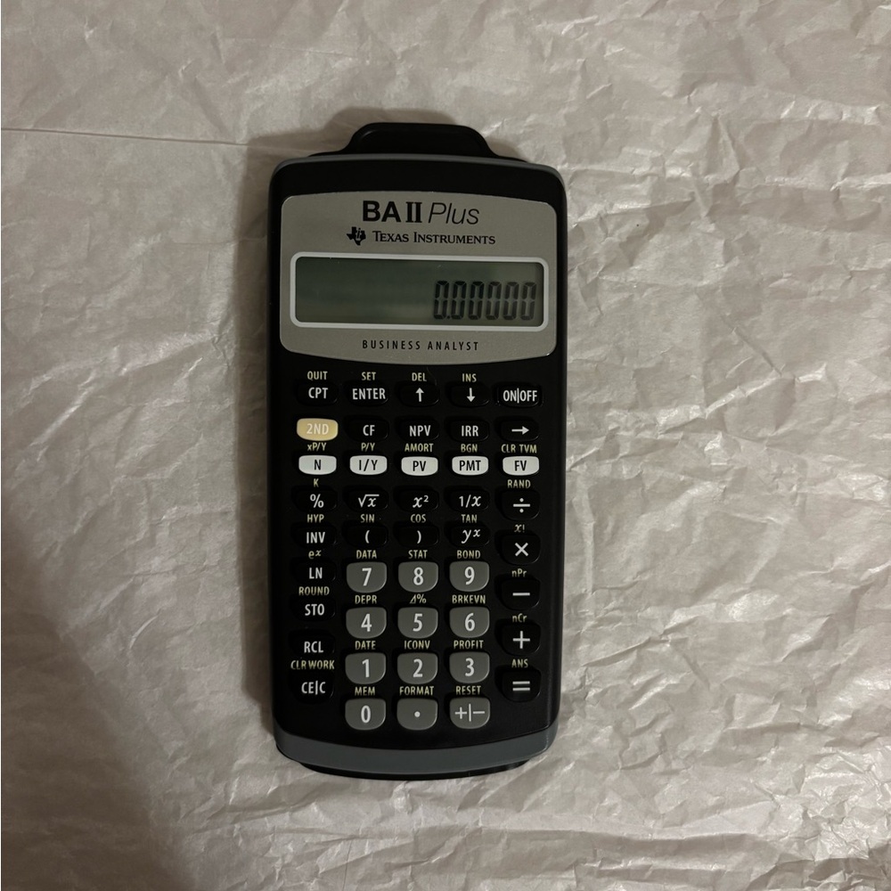 Texas Instruments BAII Plus Calculator With Instructions - Picture 3 of 3
